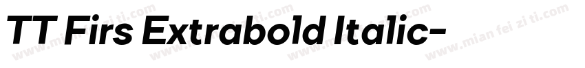 TT Firs Extrabold Italic字体转换